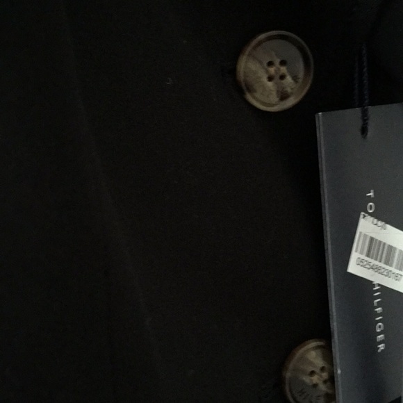 New with tags TOMMY HILFIGER BLACK BLAZER with brown buttons Size 4. Office/Out - Picture 7 of 8